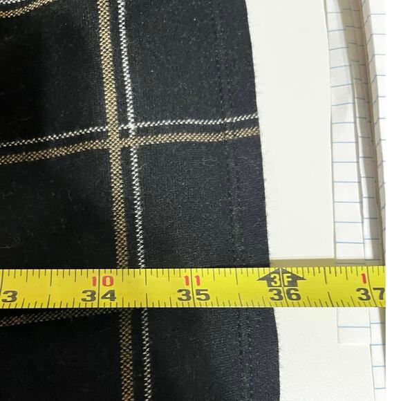 J.Jill Black Plaid Ponte Dress Women’s Large- Workwear Classic With Comfort - Picture 5 of 8